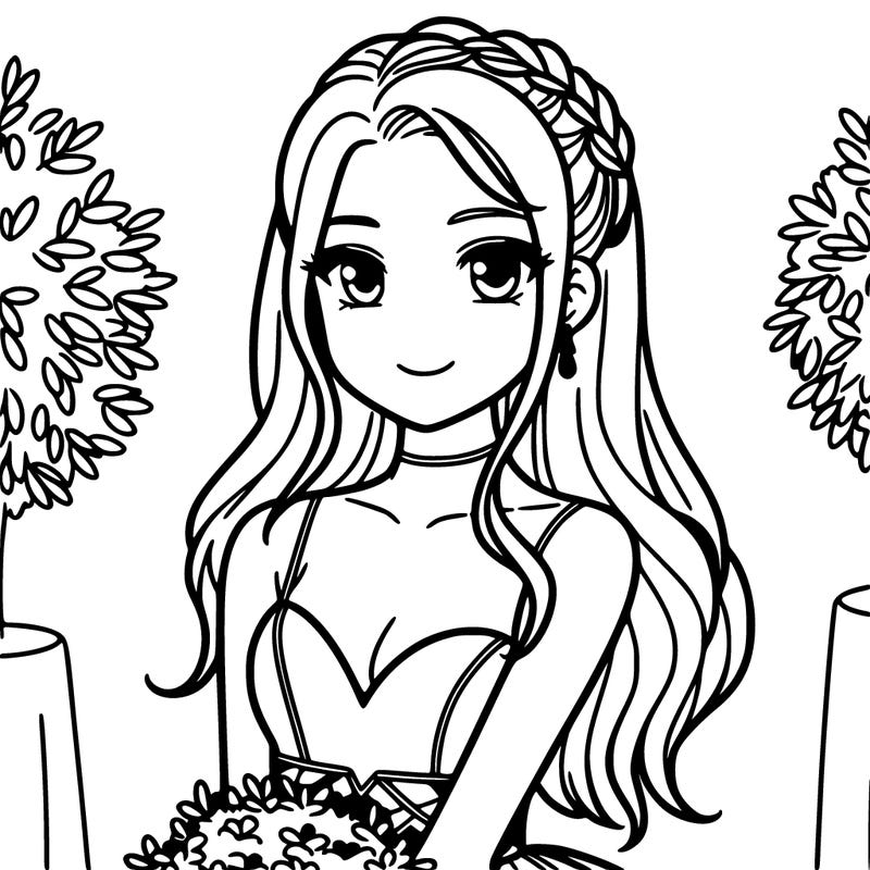 high school girl at prom