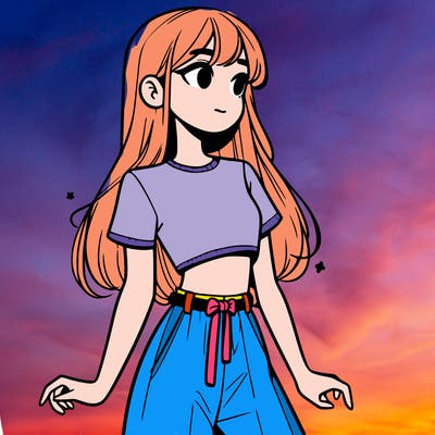 girl in a cute crop top