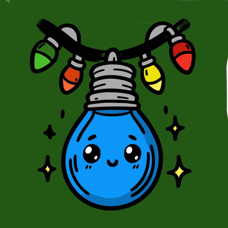 small bulb of a garland