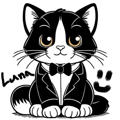tuxedo cat