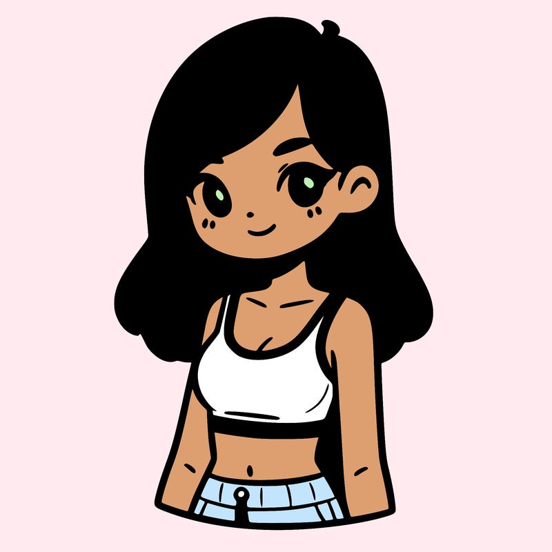 girl with crop top