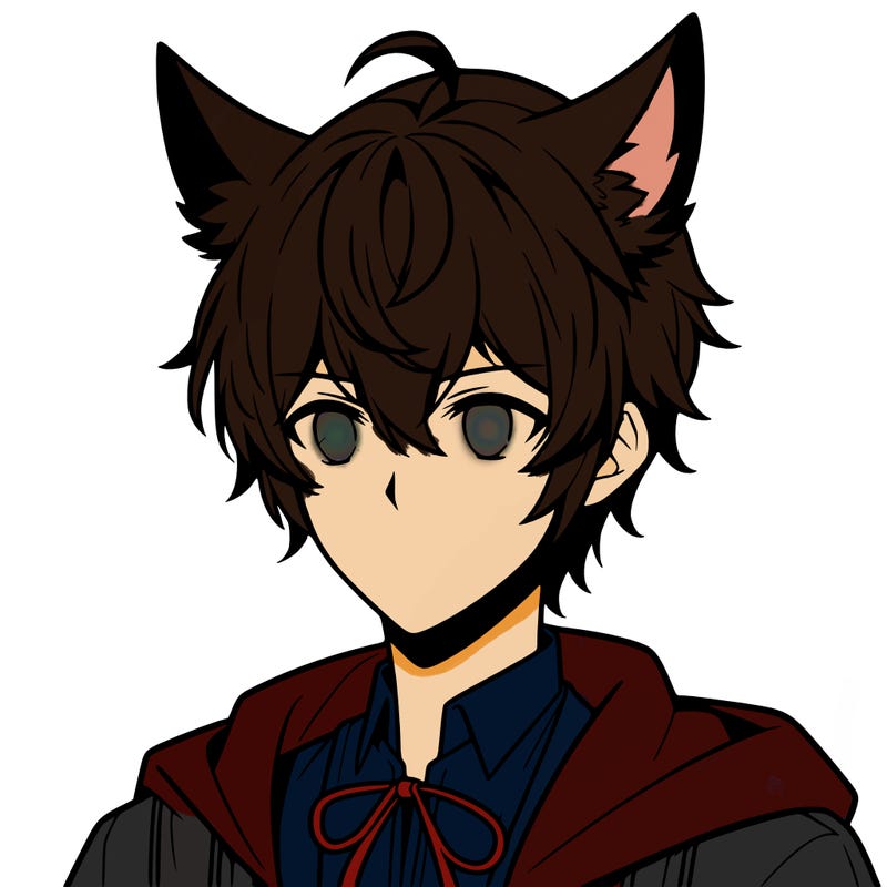 anime boy with wolf ears