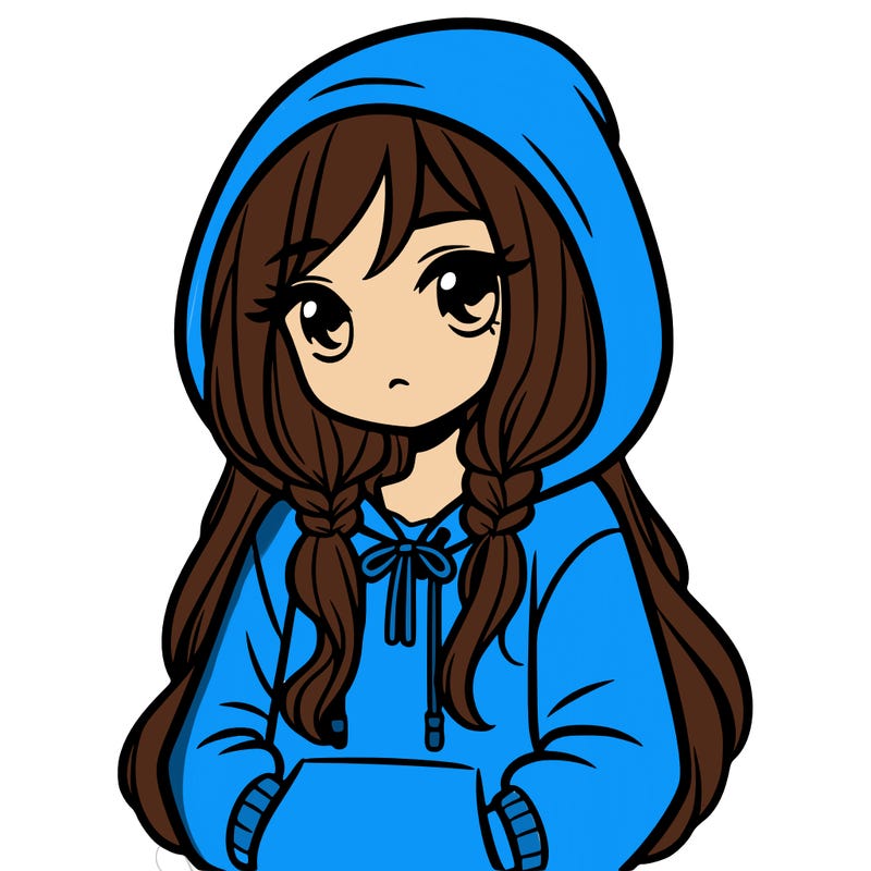 girl with hoodie
