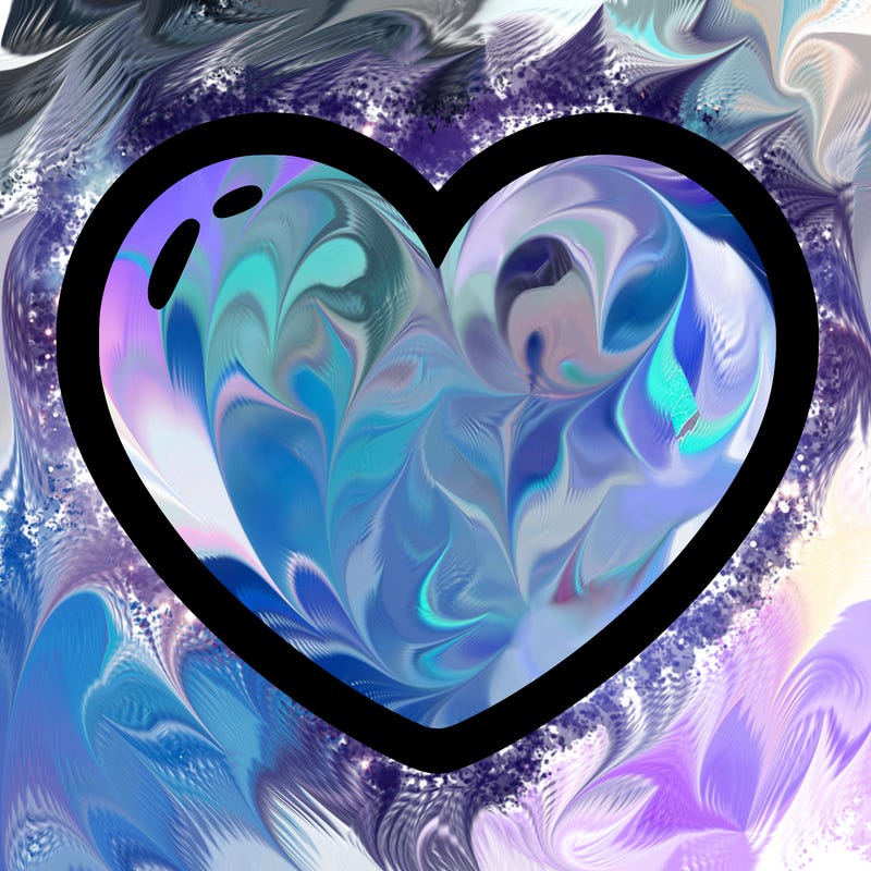 a blank heart