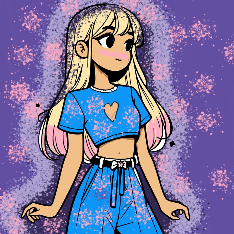 girl in a cute crop top