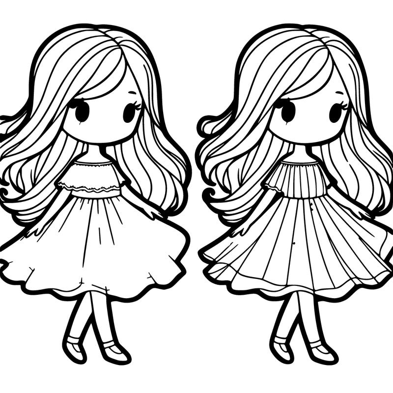 girl with flowly dress