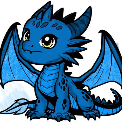 fierce baby night dragon