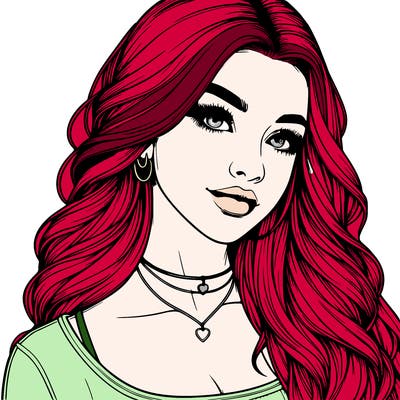 detailed realistic girl