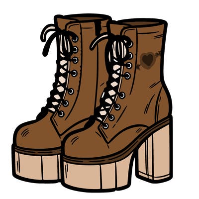 boots with a heel bottom