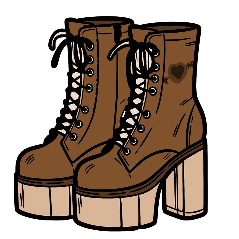 boots with a heel bottom