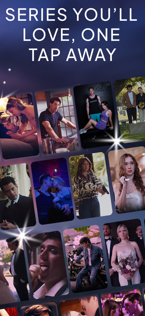 CandyJarTV - Drama & Shorts - A collage of romantic and dramatic scenes from various short video series on CandyJarTV