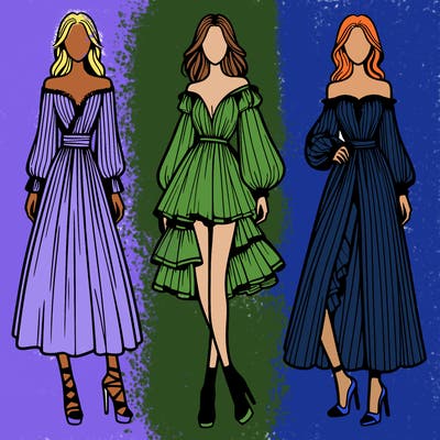 fashion models dresses