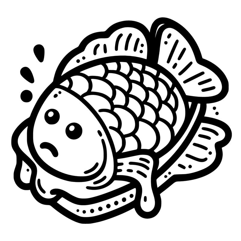 taiyaki – a fish-shaped cake filled with custard