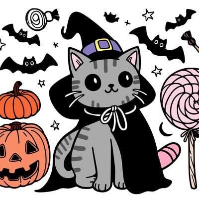 halloween cat