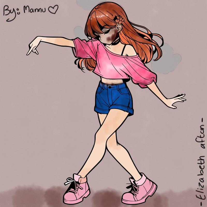 realistic girl danceing