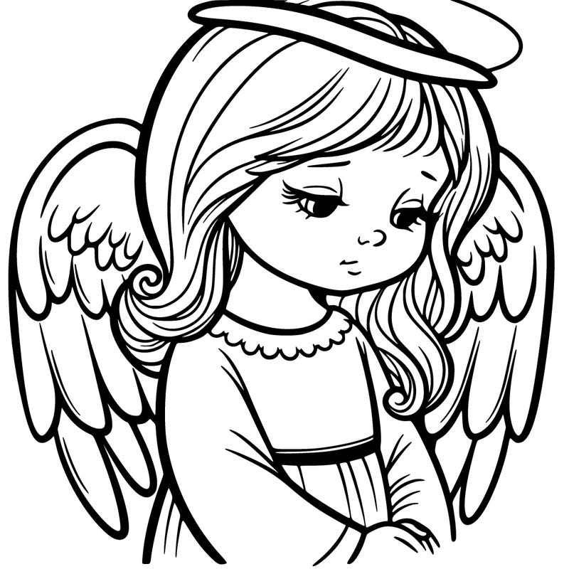 angel looking down from above