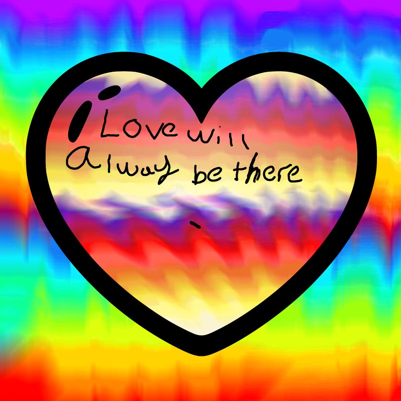 a blank heart