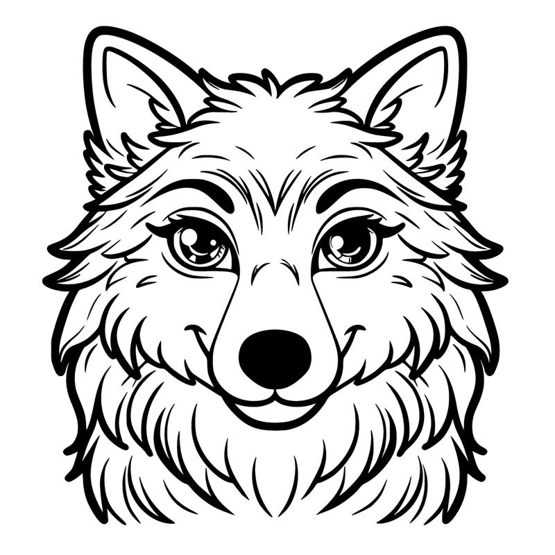 wolf with beautiful eyes