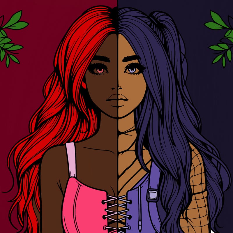 realistic girl split