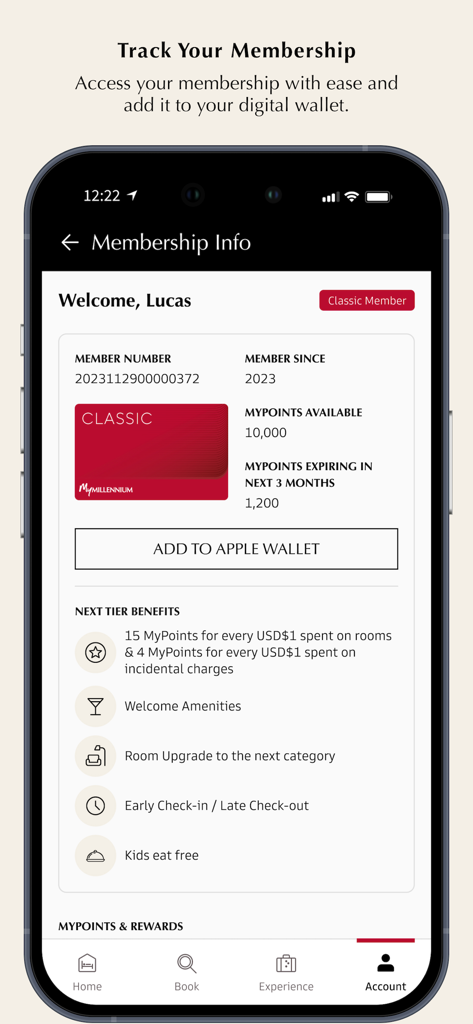MyMillennium - Travel App | MWM
