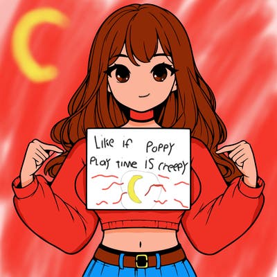 girl holding a blank sign in a long sleeve crop top