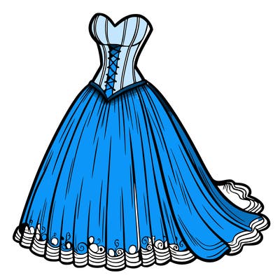 wedding dress-corset and a long and flowy skirt