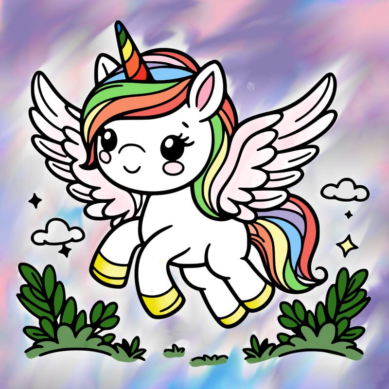 unicorn with wings