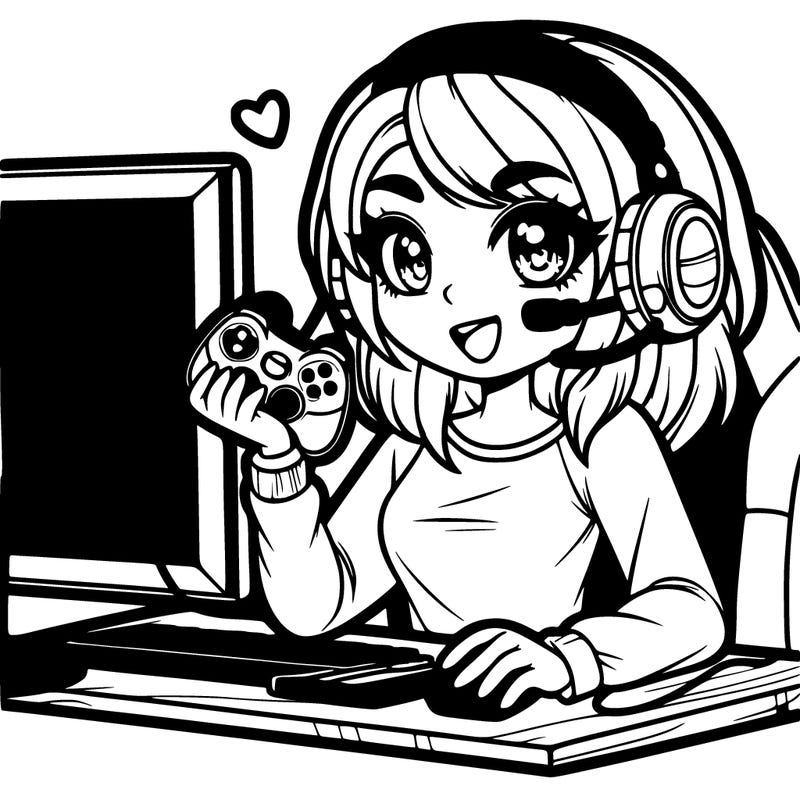 gaming girl