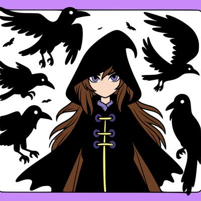 itachi with crows