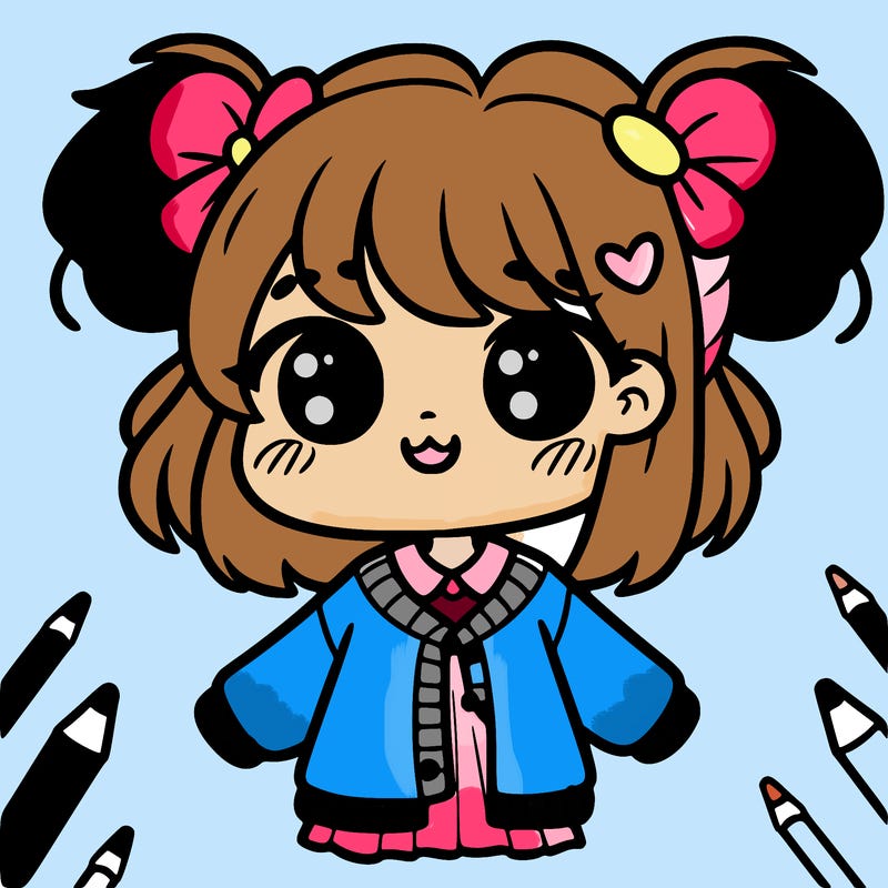 cute drawing of a girl