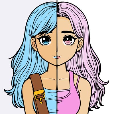 realistic girl split