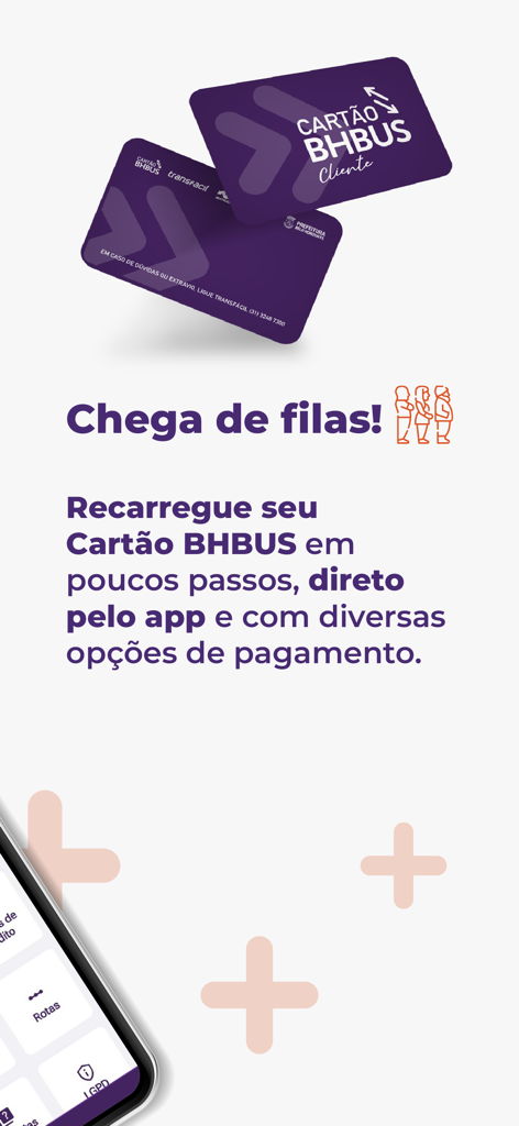 BHBUS+ - Pantalla promocional para la recarga móvil de la tarjeta de transporte BHBUS con múltiples opciones de pago