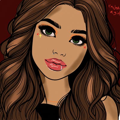 beautiful realistic girl