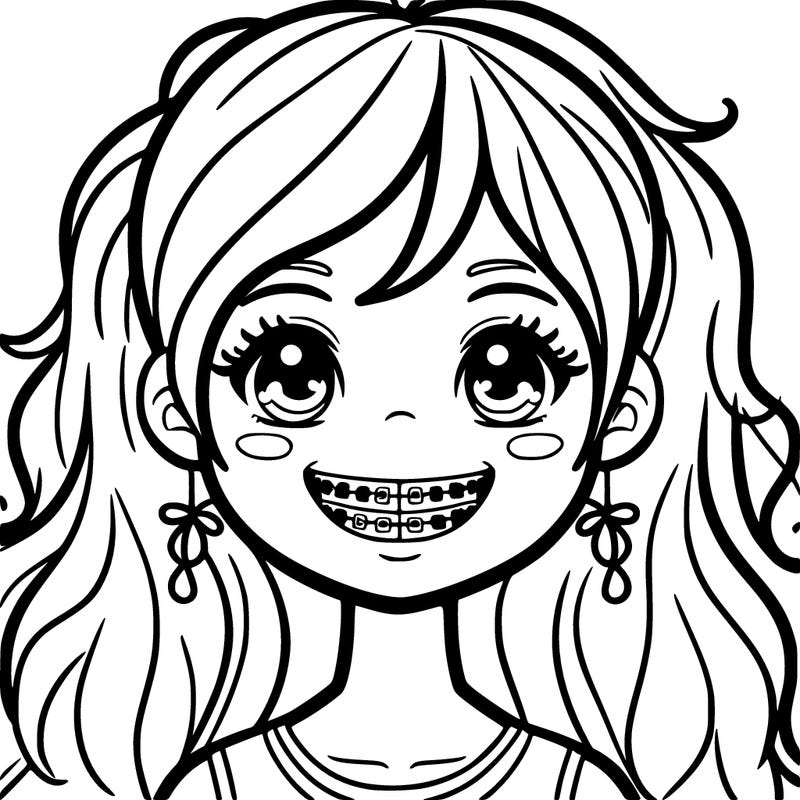 girl with braces