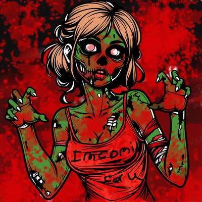 realistic zombie girl