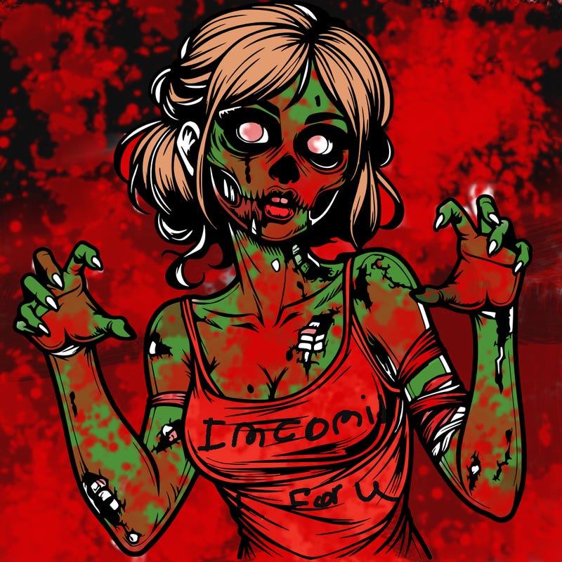 realistic zombie girl