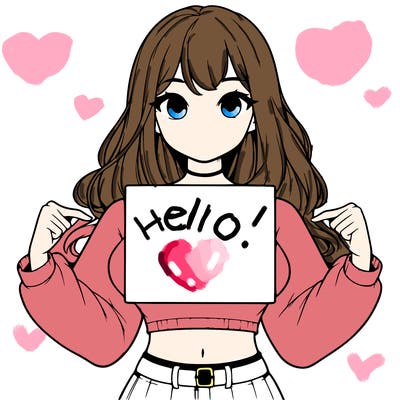 girl holding a blank sign in a long sleeve crop top