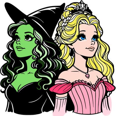 'elphaba and glinda (realistic)