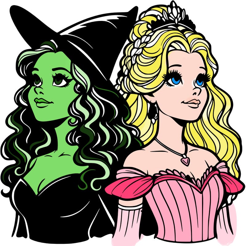 'elphaba and glinda (realistic)