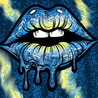 lips that look realistic and drip