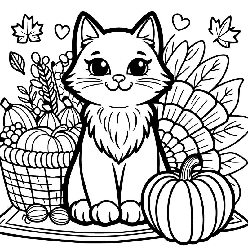 thanksgiving cat