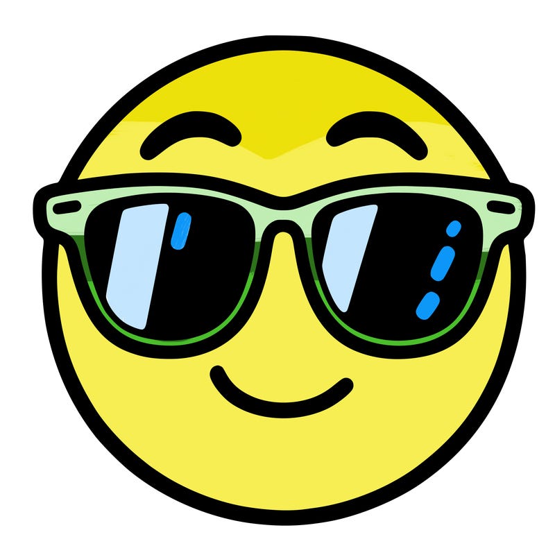 emoji with sunglasses