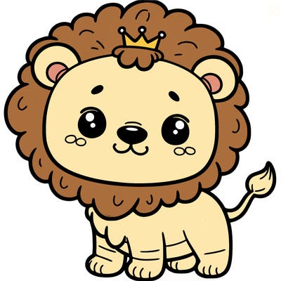 cute lion