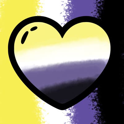 a blank heart