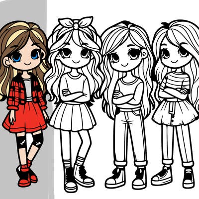 group of girls