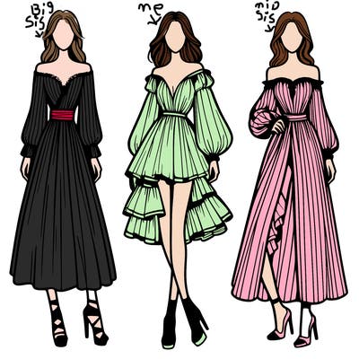 fashion models dresses