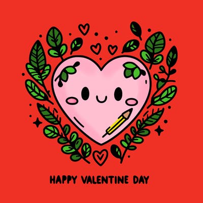 happy valentine day heart