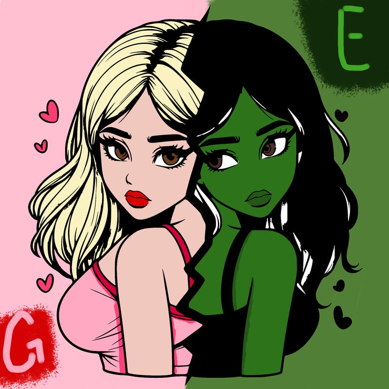 realistic girl split