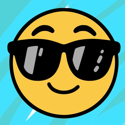 emoji with sunglasses