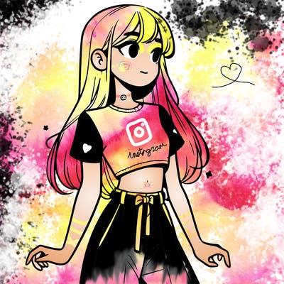 girl in a cute crop top